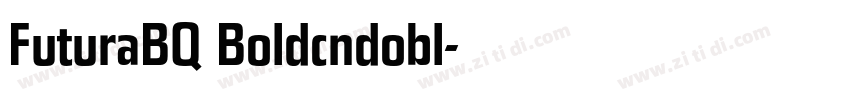 FuturaBQ Boldcndobl字体转换